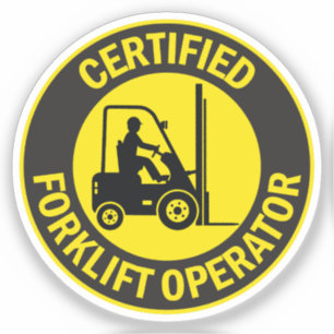 Auktoriserad Forklift operator Klistermärken