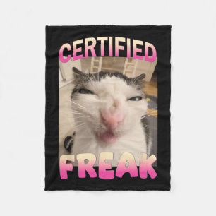 Auktoriserad Freak Kat Memors offensiva memes Funn Fleecefilt