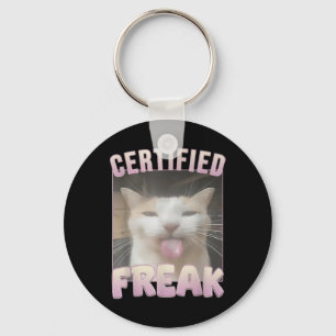 Auktoriserad Freak Kat Memors offensiva memes Funn Nyckelring