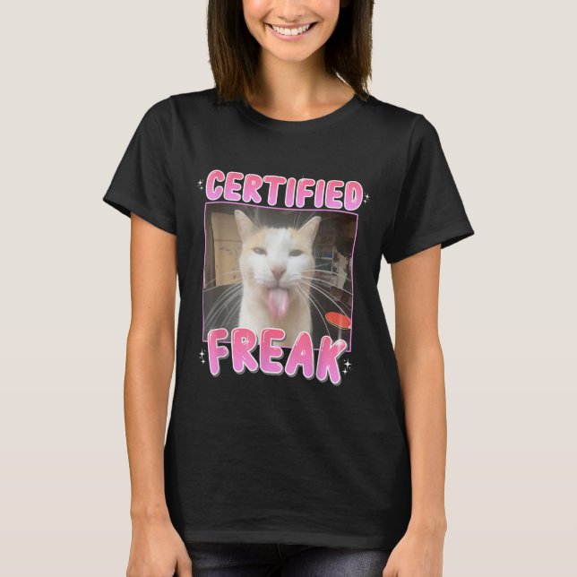 Auktoriserad Freak Katt, köttfärs, köttfärs av sar T Shirt (Framsida)