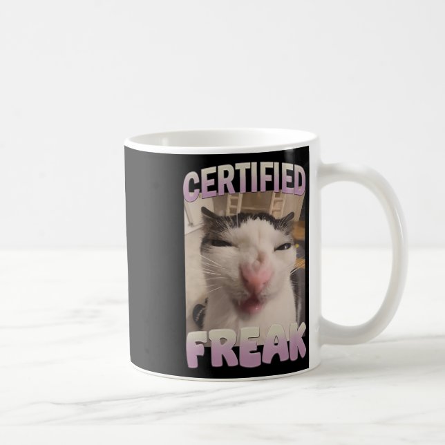 Auktoriserad Freak Kattmedlemsmedlems offensiva me Kaffemugg (Höger)