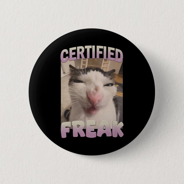 Auktoriserad Freak Kattmedlemsmedlems offensiva me Knapp (Framsida)