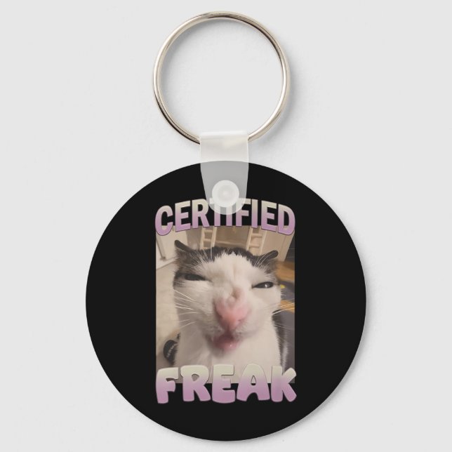 Auktoriserad Freak Kattmedlemsmedlems offensiva me Nyckelring (Framsida)
