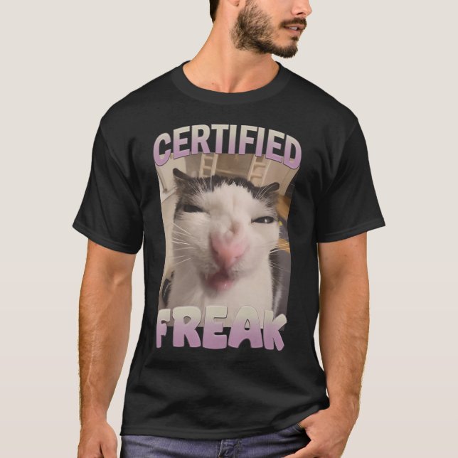 Auktoriserad Freak Kattmedlemsmedlems offensiva me T Shirt (Framsida)