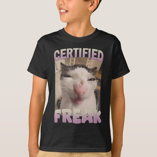 Auktoriserad Freak Kattmedlemsmedlems offensiva me T Shirt (Framsida)