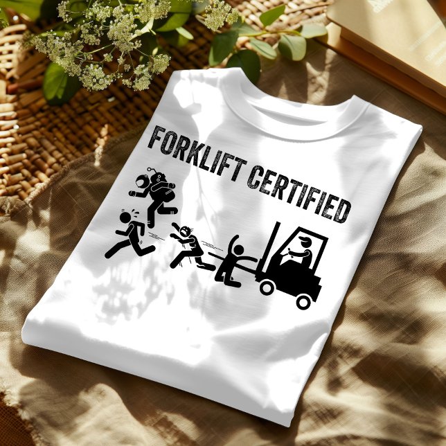 Auktoriserad Funny Forklift Operator: Master of Hi T Shirt (Skapare uppladdad)