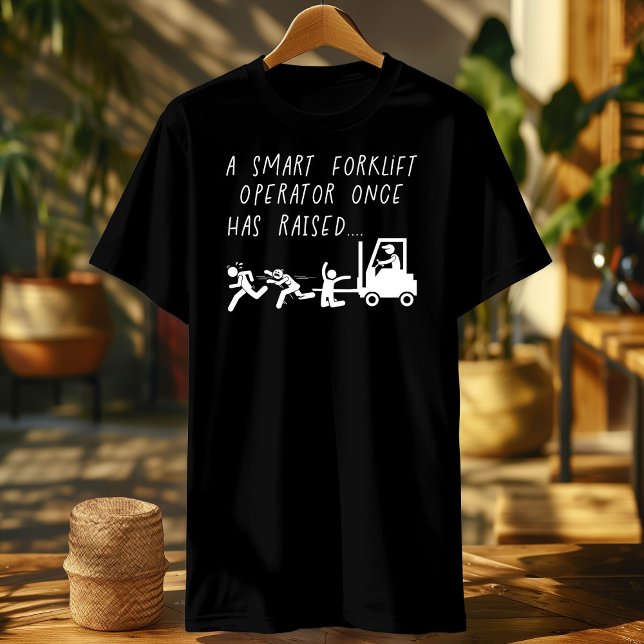 Auktoriserad Funny Forklift operator: Raising Peop T Shirt (Skapare uppladdad)