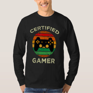 Auktoriserad Gamer Retro Funny Video Gamaming 1 T Shirt