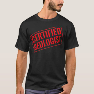 Auktoriserad geolog t shirt