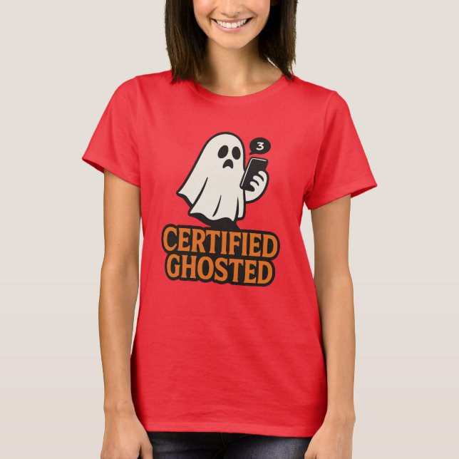 Auktoriserad Ghosted Shirt - Funny Spirits Hallowe T (Framsida)