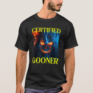 Auktoriserad Gooner Cringe Hard Skeleton-nummer T Shirt