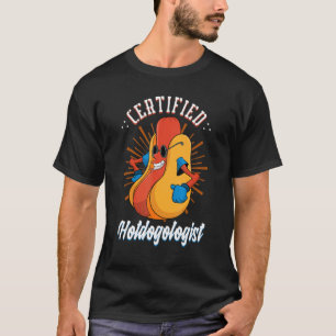Auktoriserad Hotdogolog Hotdog Franks Sause Hett T Shirt