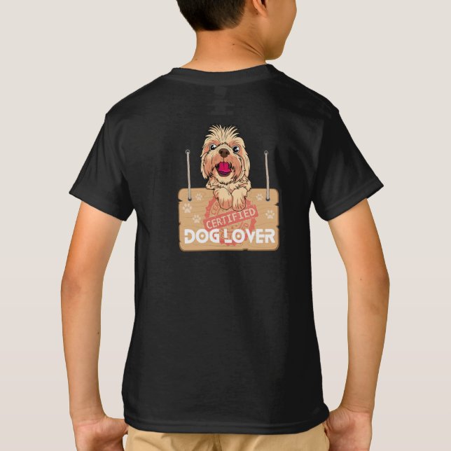 Auktoriserad Hund älskare T Shirt (Baksida)