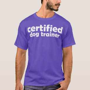 Auktoriserad hund-instruktör, enkel jobbtitel typo t shirt