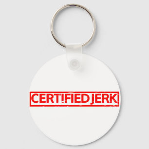 Auktoriserad Idiot Frimärke Nyckelring