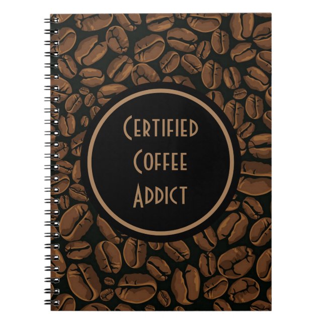 Auktoriserad - kaffeadressbok, anteckningsbok (Framsidan)