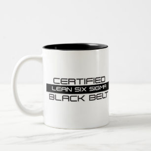 Auktoriserad Lean Six Sigma Black Bälte 11oz Två-Tonad Mugg