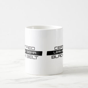 Auktoriserad Lean Six Sigma Black Bälte-kaffe Mugg