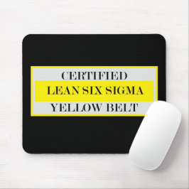 Auktoriserad Lean Six Sigma Gult Bälte Mousepad Musmatta