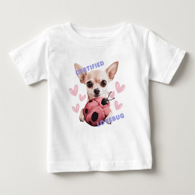 Auktoriserad Lovebug - Chihuahua T Shirt (Framsida)