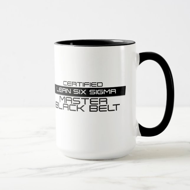 Auktoriserad Master Black Bälte Coffee Mugg (Höger)