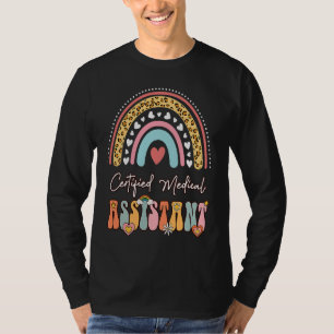 Auktoriserad Medicinsk assistent CMA Groovy Retro T Shirt