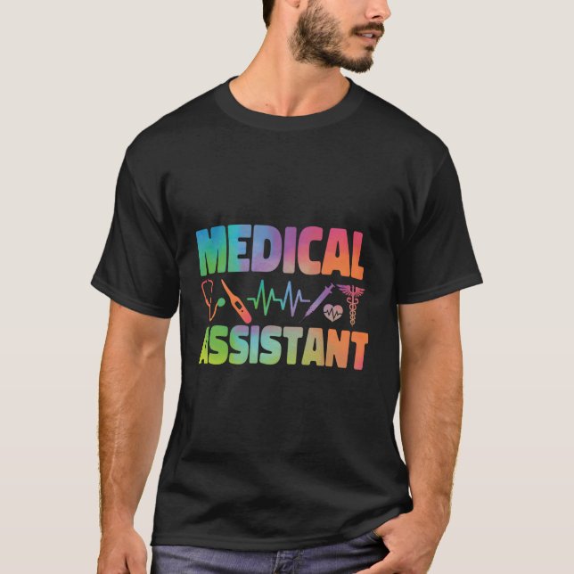 Auktoriserad Medicinsk assistent för vattenfärg Cm T Shirt (Framsida)