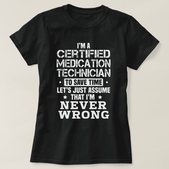 Auktoriserad Medicinsk tekniker T Shirt (Design framsida)