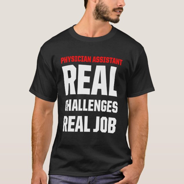 Auktoriserad Pa för Real Job Assistant T Shirt (Framsida)