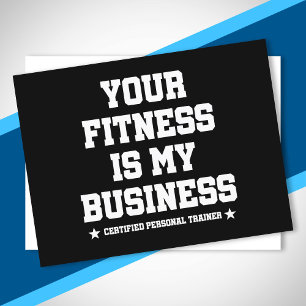 Auktoriserad Personal Trainer Fitness Coach Gym Qu Vykort