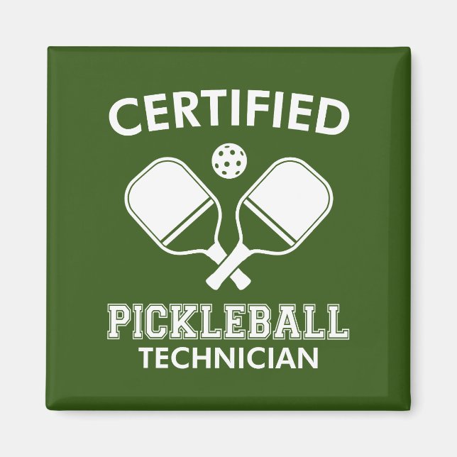 Auktoriserad Pickleball-tekniker Magnet (Framsidan)