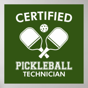 Auktoriserad Pickleball-tekniker Poster