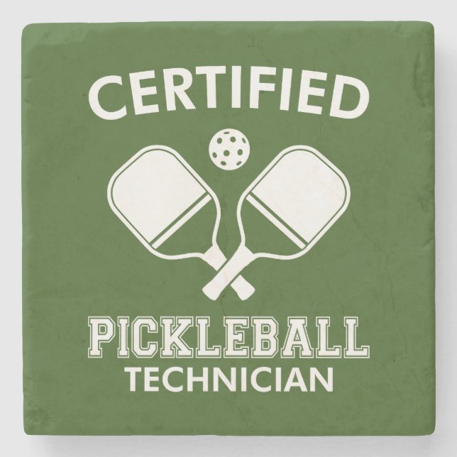 Auktoriserad Pickleball-tekniker Stenunderlägg (Framsidan)