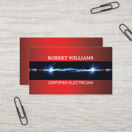 Auktoriserad Professionell Electrician Visitor Car Visitkort