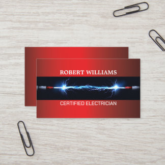 Auktoriserad Professionell Electrician Visitor Car Visitkort