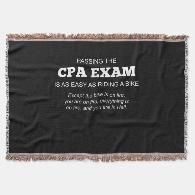 Auktoriserad Public Accountant CPA Exam Gift Filt (Framsidan)