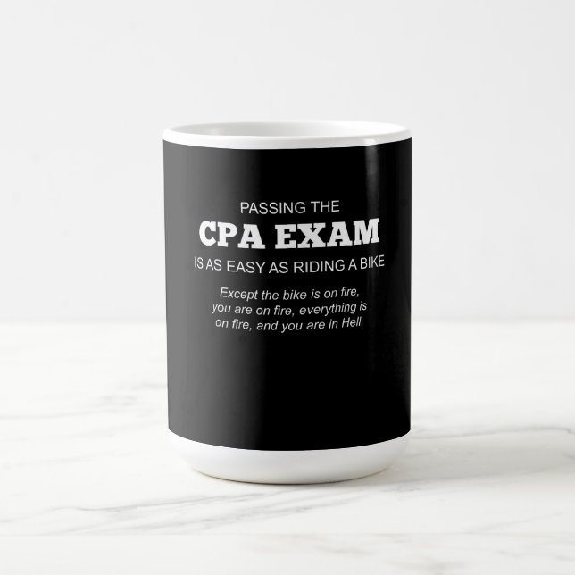 Auktoriserad Public Accountant CPA Exam Gift Kaffemugg (Center)