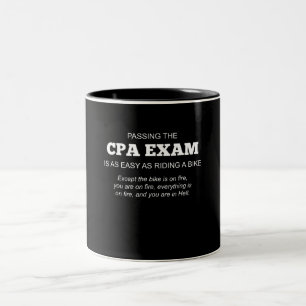 Auktoriserad Public Accountant CPA Exam Gift Två-Tonad Mugg