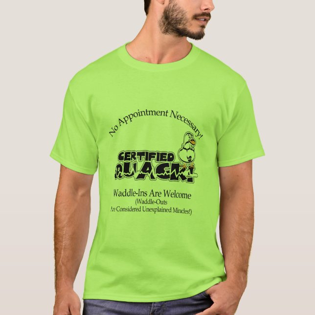 Auktoriserad Quack T-shirt (Framsida)
