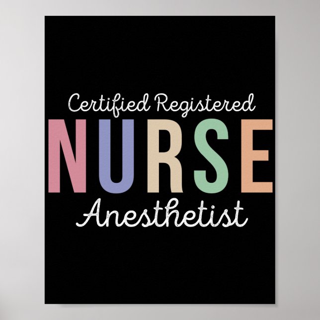 Auktoriserad Registrerad sjuksköterska Anestetist  Poster (Framsidan)