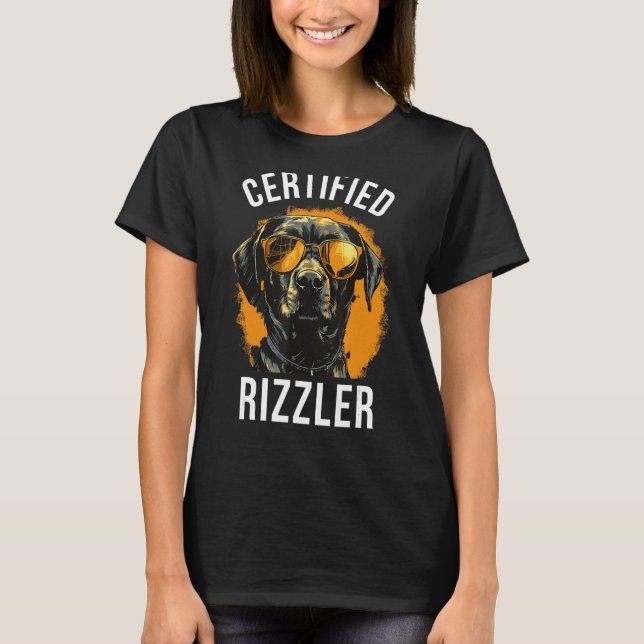 Auktoriserad Rizzler, Funny Meme, Memes, W Rizz T Shirt (Framsida)