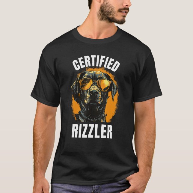 Auktoriserad Rizzler, Funny Meme, Memes, W Rizz T Shirt (Framsida)
