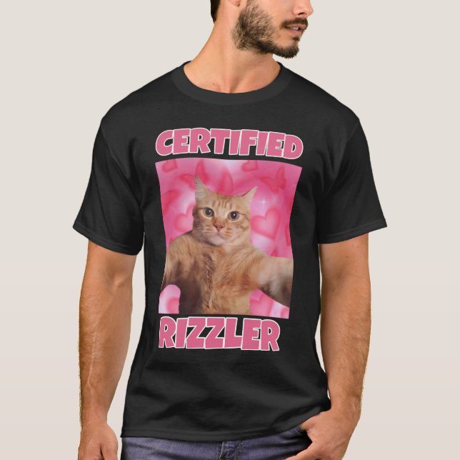 Auktoriserad RIZZLER Kattminne T Shirt (Framsida)
