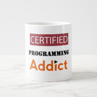 AUKTORISERAD ROGRAMMMING ADDICT JUMBO MUGG