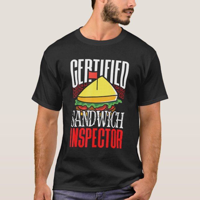 Auktoriserad Sandwich-Kreativet Sub Ingredie T Shirt (Framsida)