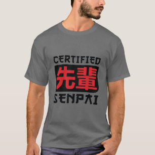 Auktoriserad Senpai Shirt, underlig animerad merch T Shirt