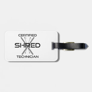 Auktoriserad Shred Technician Skiing Bagagebricka