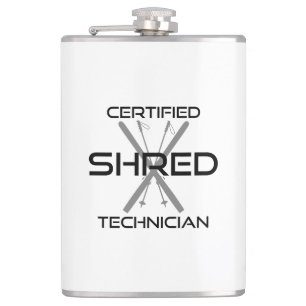 Auktoriserad Shred Technician Skiing Fickplunta