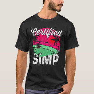 Auktoriserad SIMP Funny Universiteten Meme Simp Na T Shirt