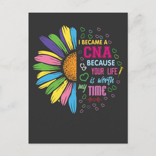 Auktoriserad sjuksköterska - ditt liv är värt vykort (Framsida)